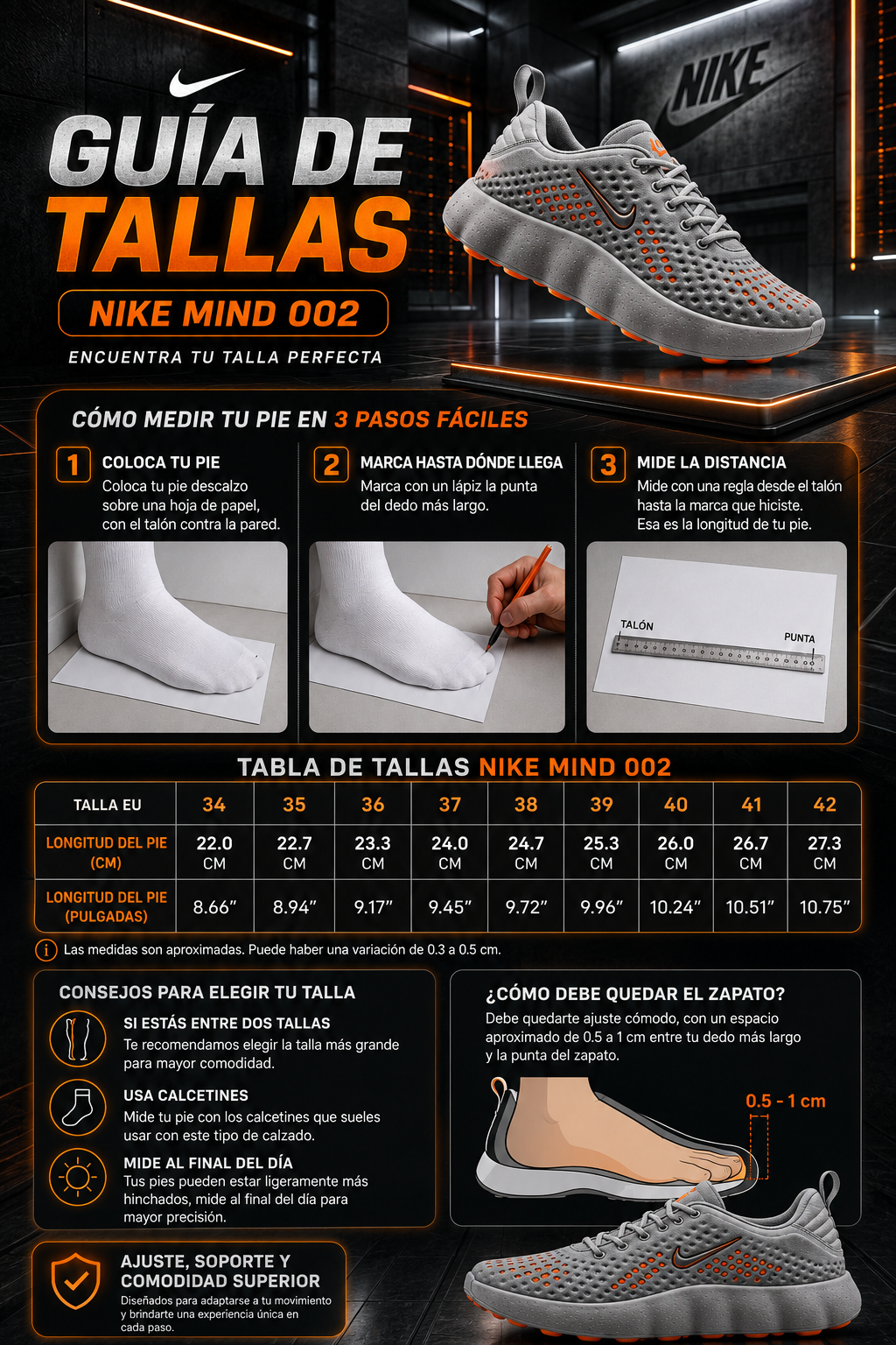 NIKE MIND 002™ UNISEX– TECNOLOGÍA QUE TRANSFORMA CADA PASO