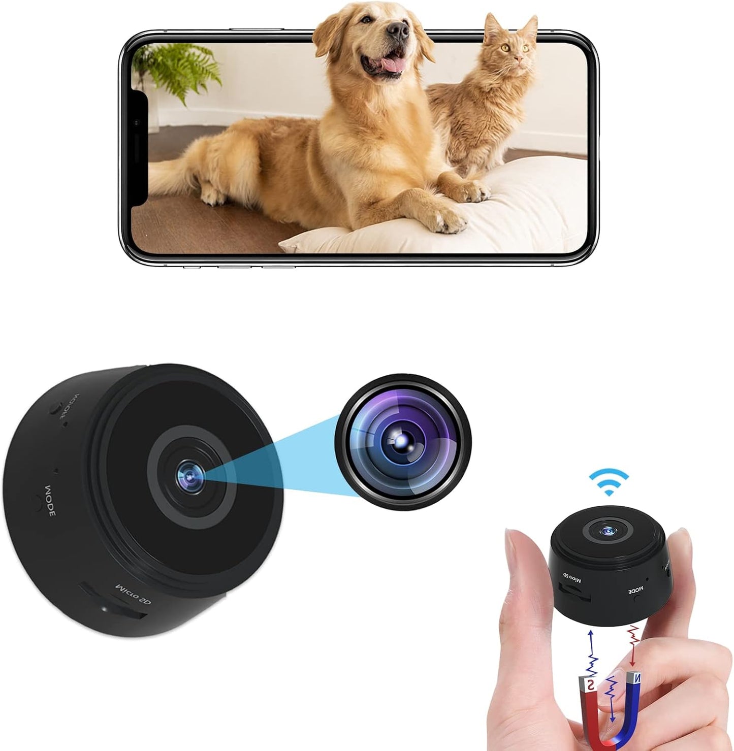 "Mini Cámara Espía: 🕵️♂️ Seguridad Invisible en la Palma de Tu Mano 📸"
