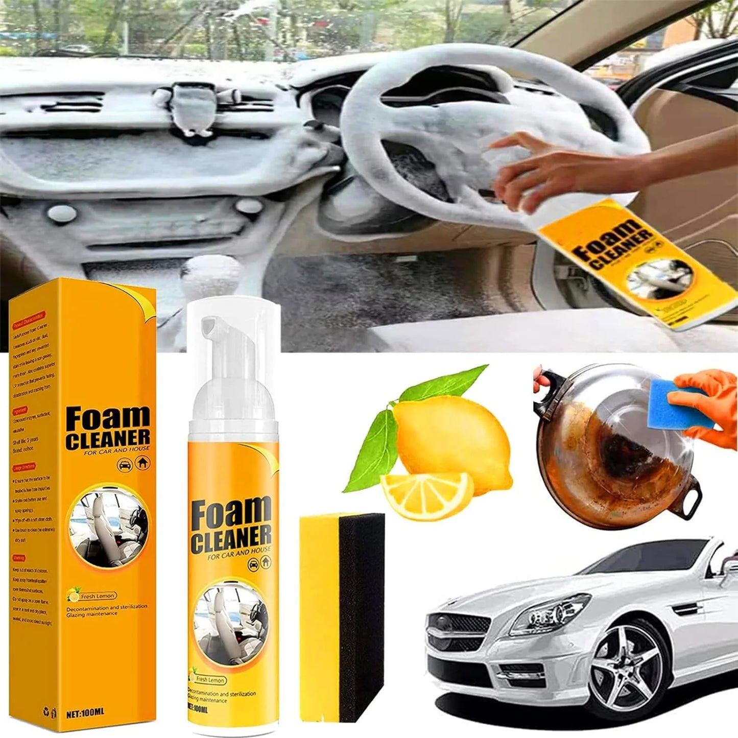🧼¡ESPUMA LIMPIADORA MULTIUSOS 2x1!💥
