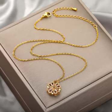 🍀COLLAR CORAZÓN Y TRÉBOL DE LA SUERTE✨