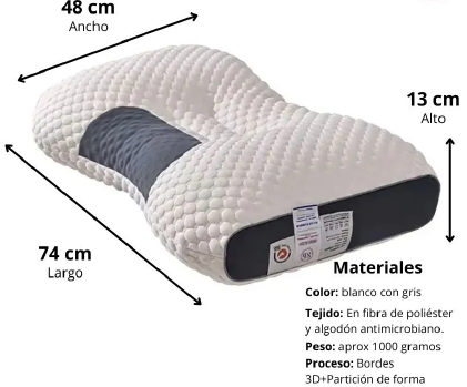 Almohada Ortopédica Cervical 3D|Duerme Mejor, Vive Mejor😴✨