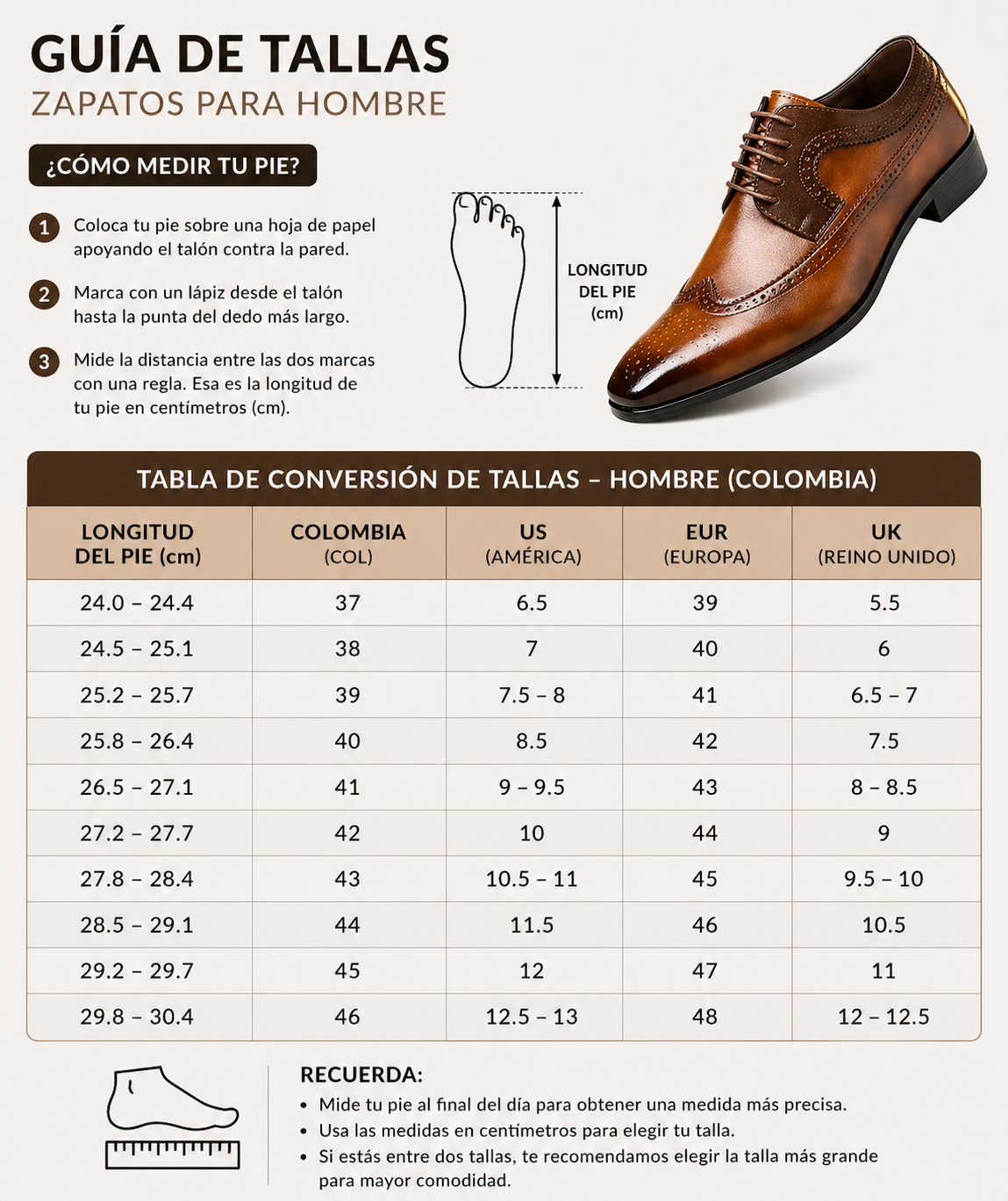 ZAPATOS OXFORD WINGTIP