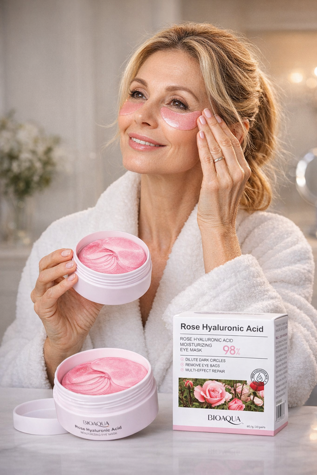 ROSE HYALURONIC EYE MASK