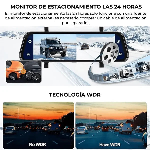 Espejo Retrovisor Dual cámara Full HD|50% DESCUENTO HOY⭐️⭐️⭐️⭐️⭐️