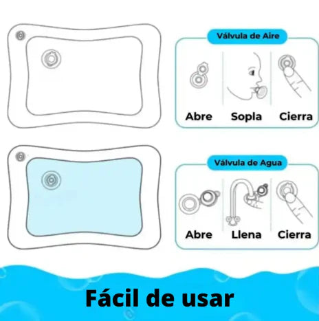TAPETE DE AGUA SENSORIAL PARA BEBÉS💦
