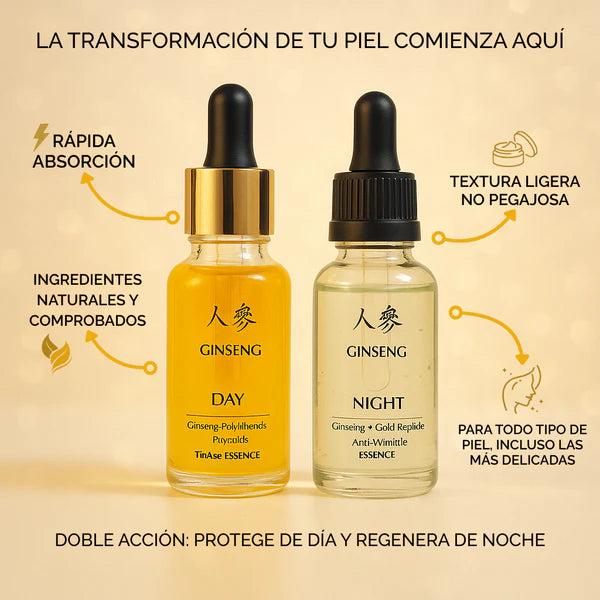 GINSENG SERUM DÍA Y NOCHE | SET X2 UNIDADES🌿
