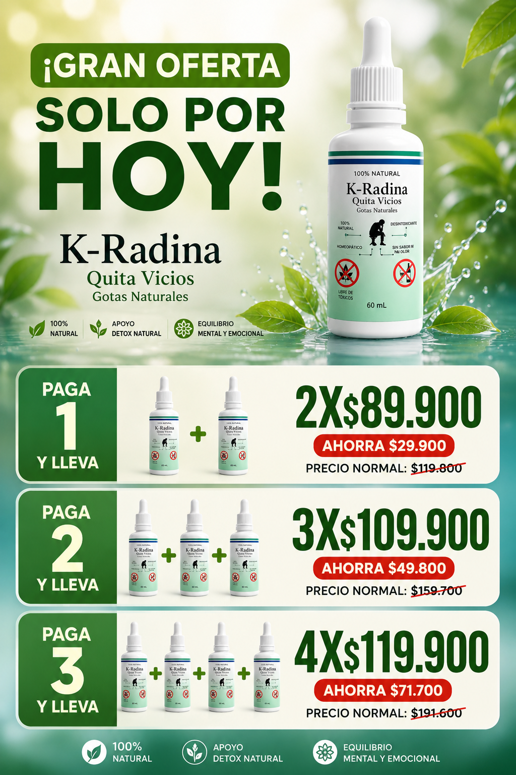 K-RADINA™ QUITA VICIOS|2x1🔥