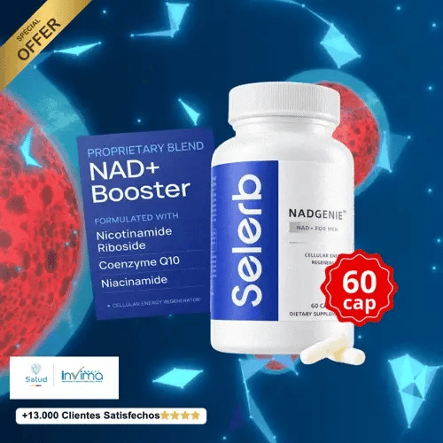 🔥NAD+ SELERB BOOSTER Energía, potencia y vitalidad masculina total💪