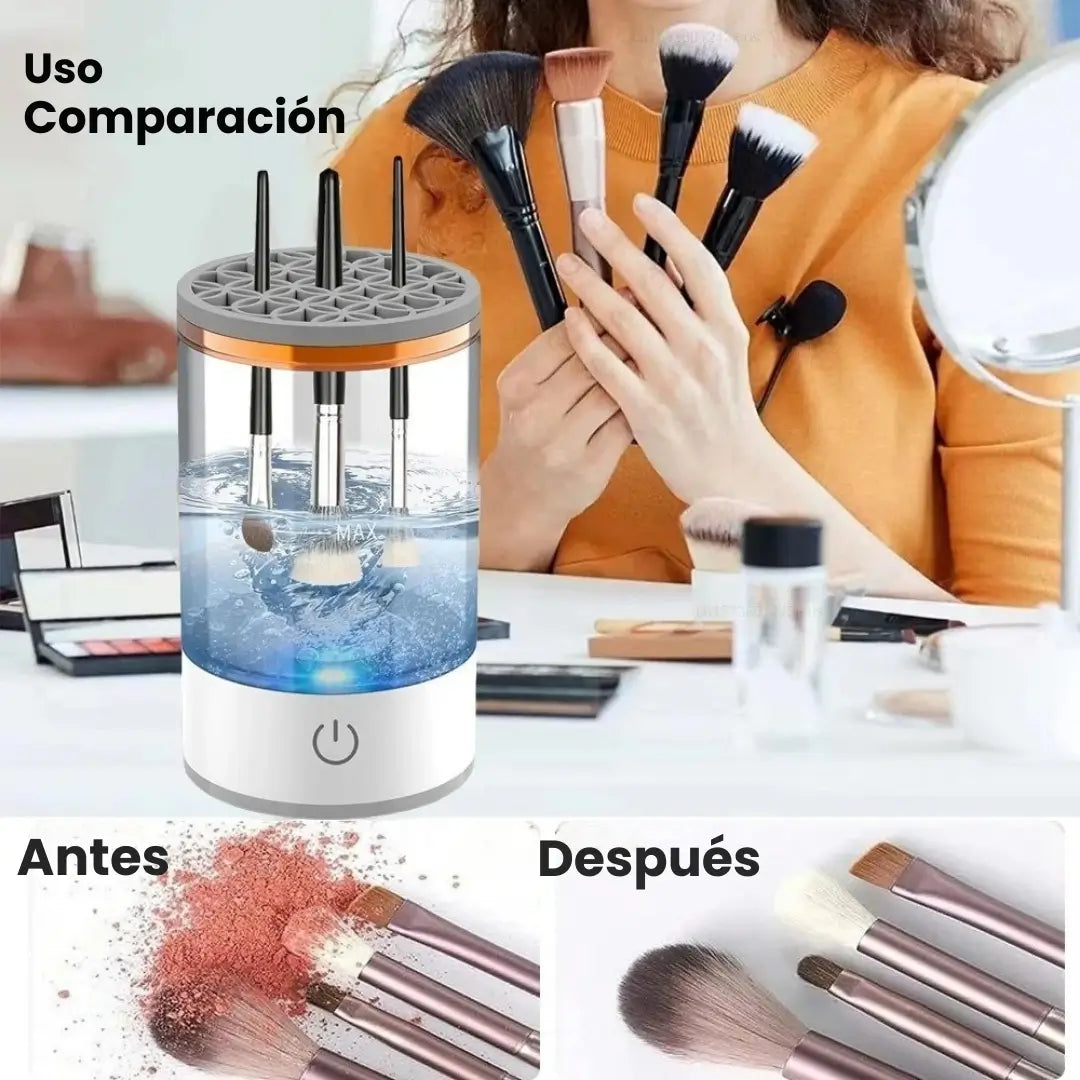 LIMPIADOR DE BROCHAS ELÉCTRICO|¡HIGIENE Y EFICIENCIA EN SEGUNDOS! 💄🧼