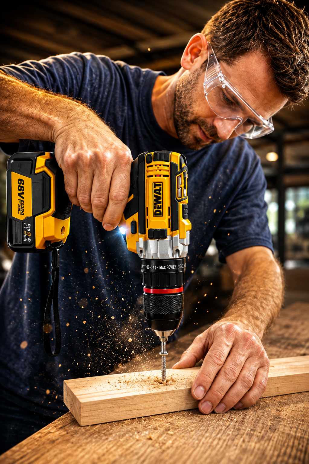 TALADRO DEWALT 68V PRO | Potencia Inalámbrica + Kit de 34 Accesorios⚡