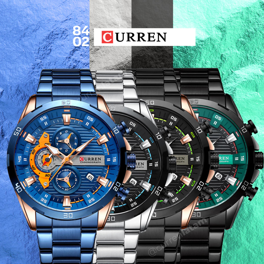 ⌚ CURREN 8402 ORIGINAL – ESTILO QUE IMPONE, PRECISIÓN QUE NO FALLA