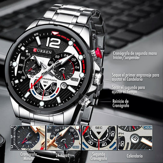 ⌚CURREN ORIGINAL💎PODER, ELEGANCIA Y RESISTENCIA PARA EL HOMBRE QUE IMPONE🔥