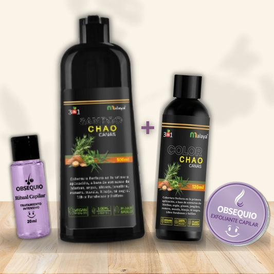 🧴Shampoo Cubre Canas 3 en 1 + Kit Capilar de Regalo 🎁✨