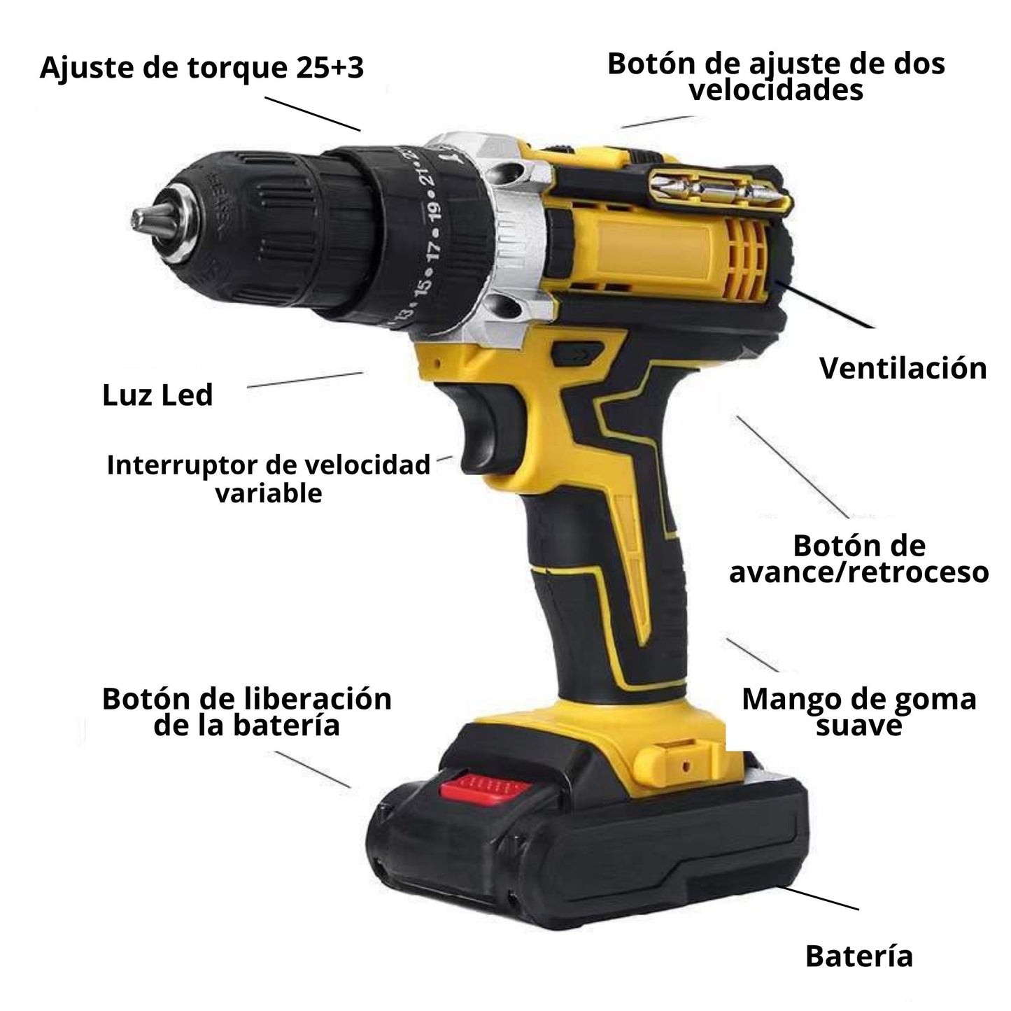 TALADRO INALÁMBRICO DEWALT 68V PROFESIONAL