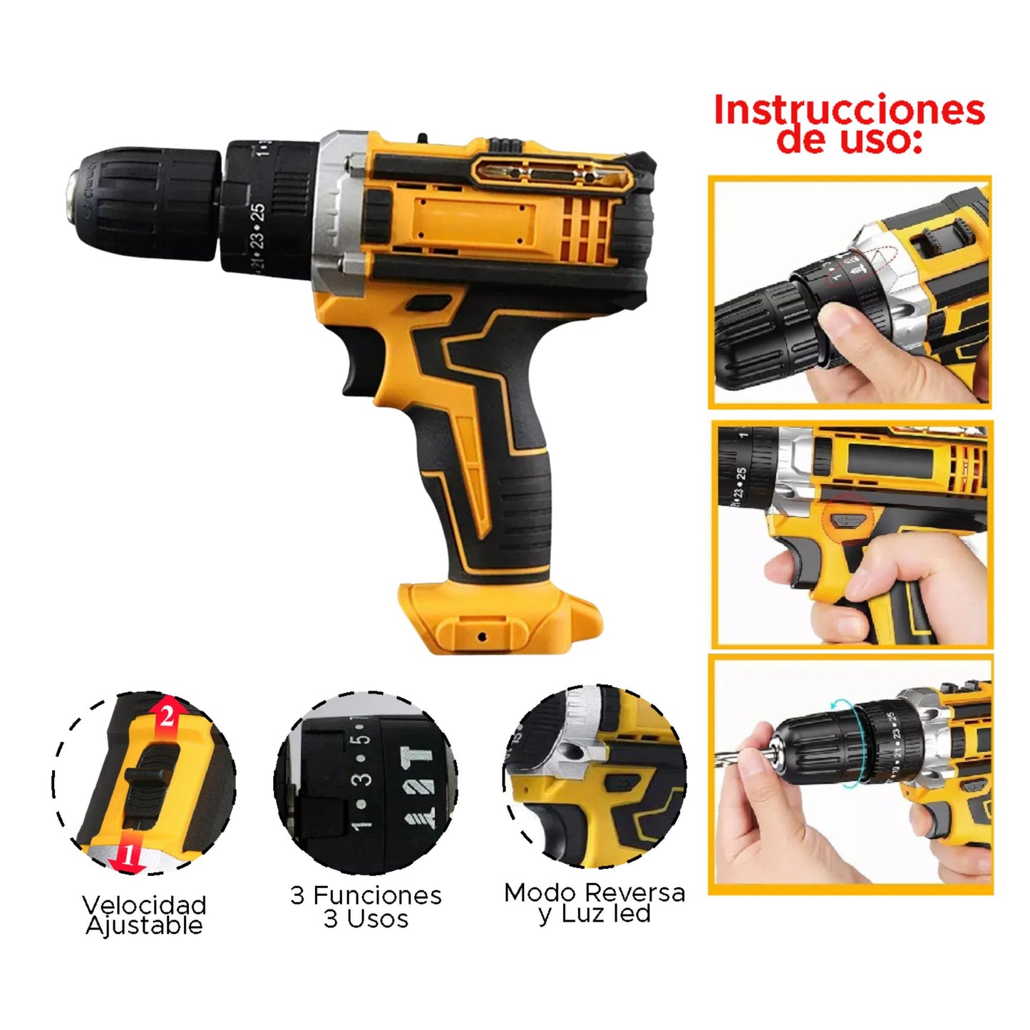 TALADRO INALÁMBRICO DEWALT 68V PROFESIONAL