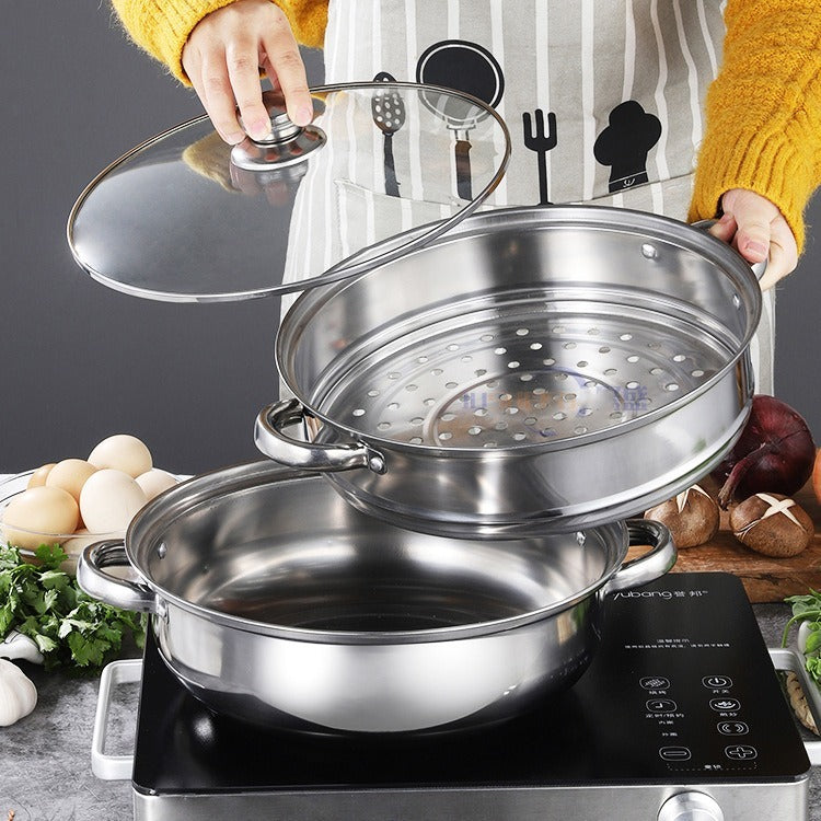 🍲 VAPORCHEF PRO™ - OLLA VAPORERA DE ACERO INOXIDABLE