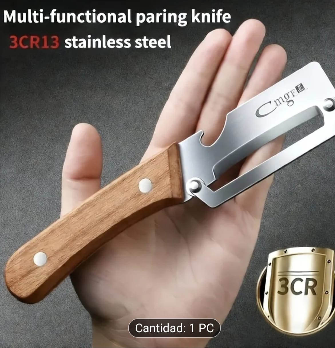 CUTPRO 3CR13™ | CUCHILLO PELADOR MULTIFUNCIÓN