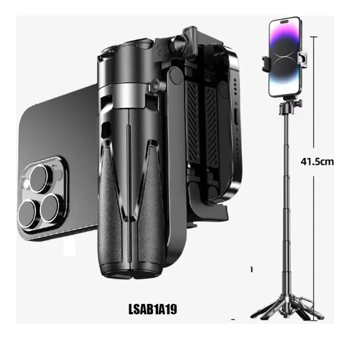 MINI TRÍPODE PRO 5 EN 1™ 📱 Cabe en tu bolsillo y te acompaña a todas partes.