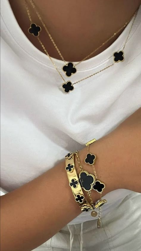 Suerte + Prosperidad = Pulsera de Trébol Obsequio collar 🍀 Incluye caja de regalo 🎁