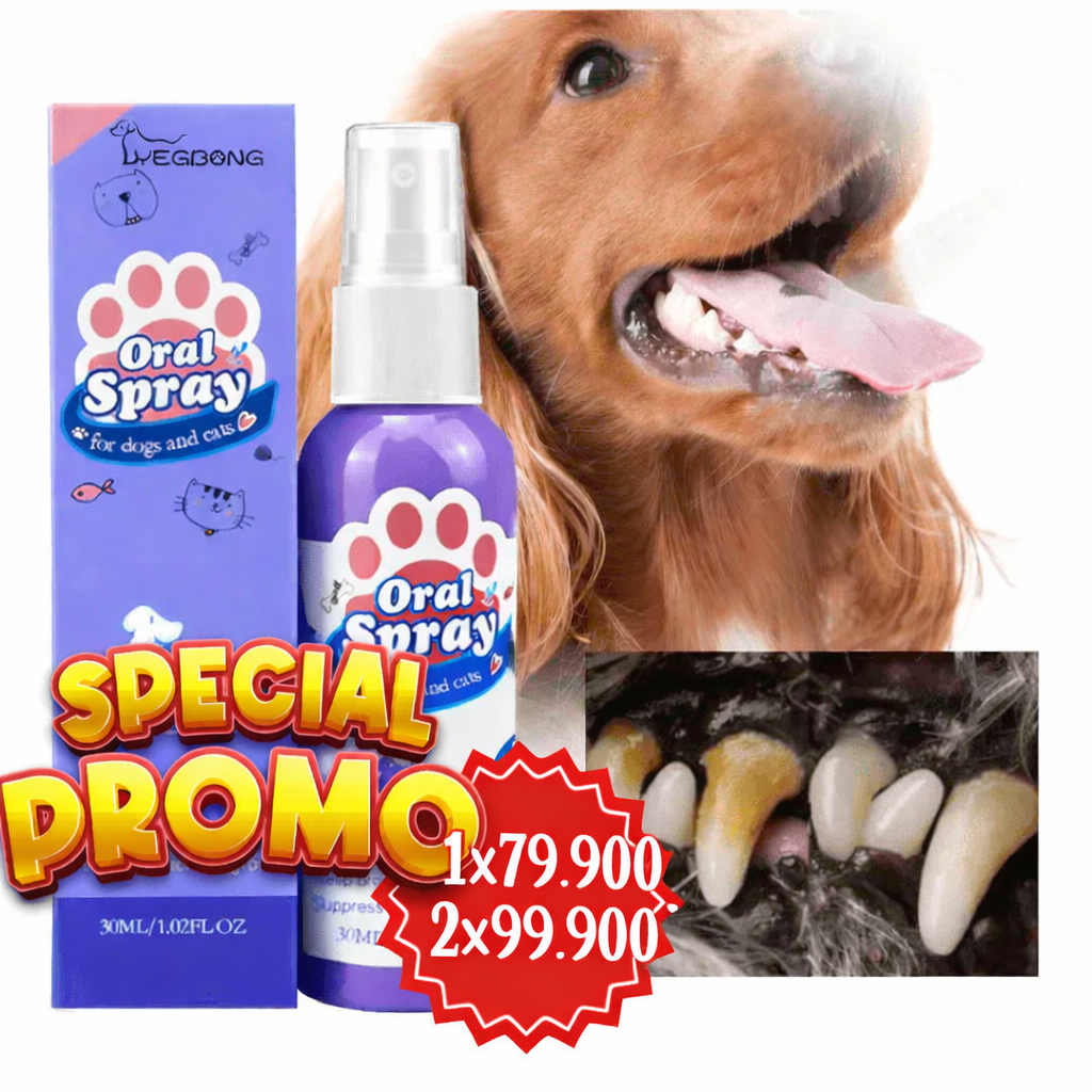 Spray Bucal Para Mascotas|Elimina el Mal Aliento y Protege su Salud 🐶🐱
