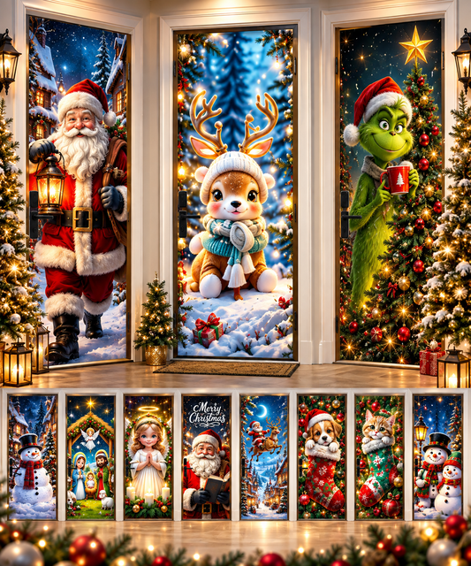 FUNDAS NAVIDEÑAS PARA PUERTAS
