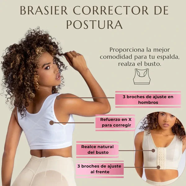 💎 BRASIER CORRECTOR DE POSTURA 3 EN 1|COMODIDAD, SOPORTE Y ESTILO EN UN SOLO DISEÑO 💎