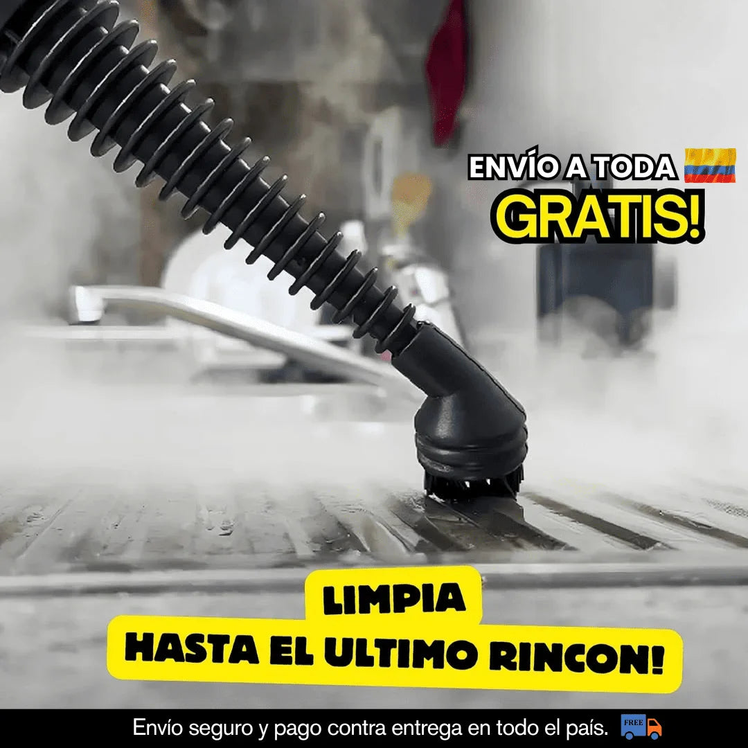 Limpiador a Vapor Eléctrico Multifuncional Todo-en-Uno✅