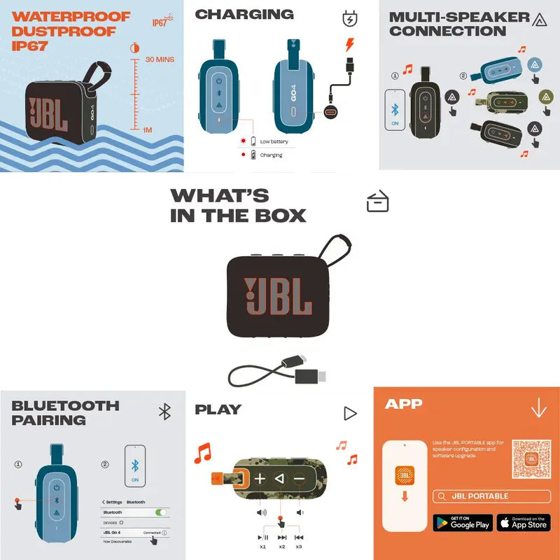 🔊 JBL GO 4|Altavoz Bluetooth Ultraportátil con Sonido que Sorprende🏆