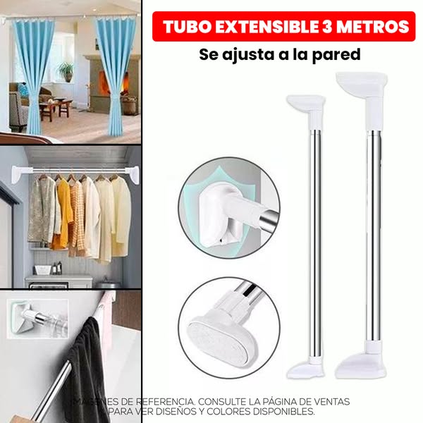 TENDEDERO EXTENSIBLE MULTIUSOS 😱🤩 ¡Hasta 300 cm de largo!