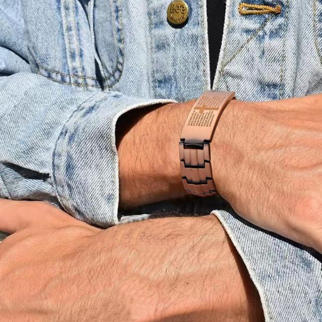 PULSERA EN ACERO PADRE NUESTRO