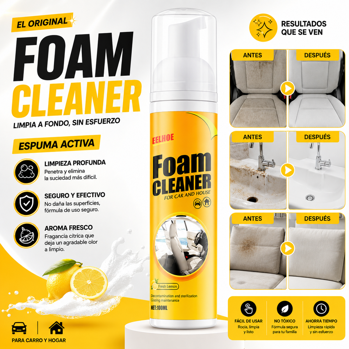 FoamCleaner™ | La espuma que arrasa con la suciedad en segundos💥