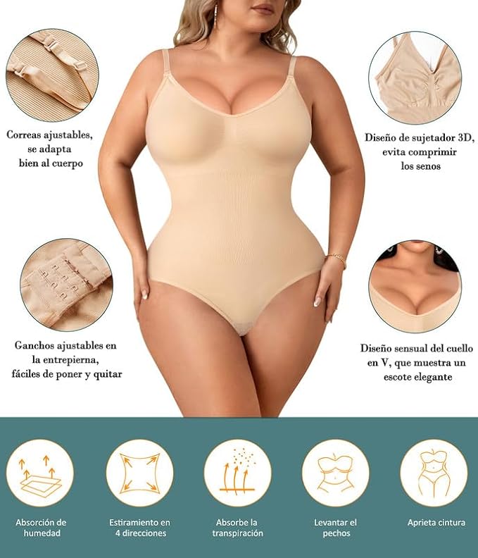 ✨ Body Faja Compresora | Levanta Cola + Moldea y Controla Abdomen 💥💪