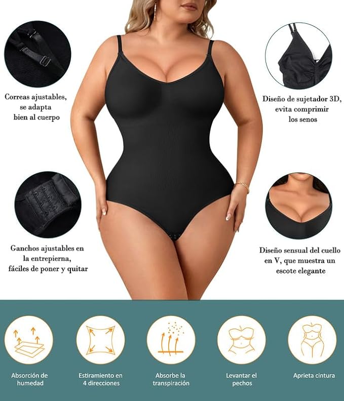 ✨Body Control Abdomen Plano|Moldeo con Tiras Ajustables💃