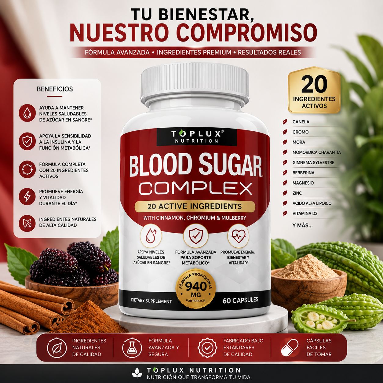 🩸 GLUCOBALANCE 20X™ | Control Inteligente para tu Bienestar Diario