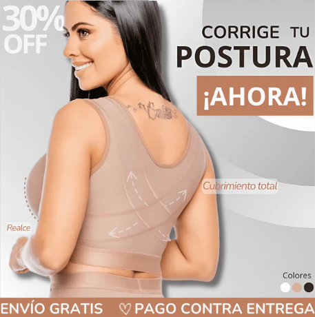💎 BRASIER CORRECTOR DE POSTURA 3 EN 1|COMODIDAD, SOPORTE Y ESTILO EN UN SOLO DISEÑO 💎