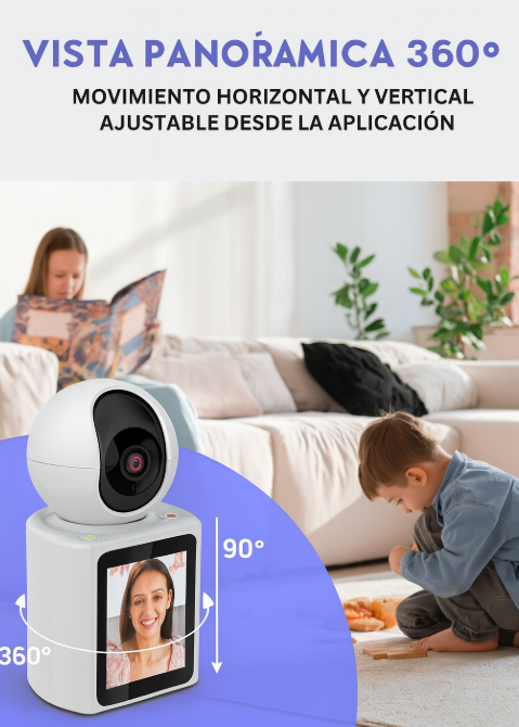 SmartView Pro 360°|Cámara de Seguridad con Videollamada en Tiempo Real🛡️