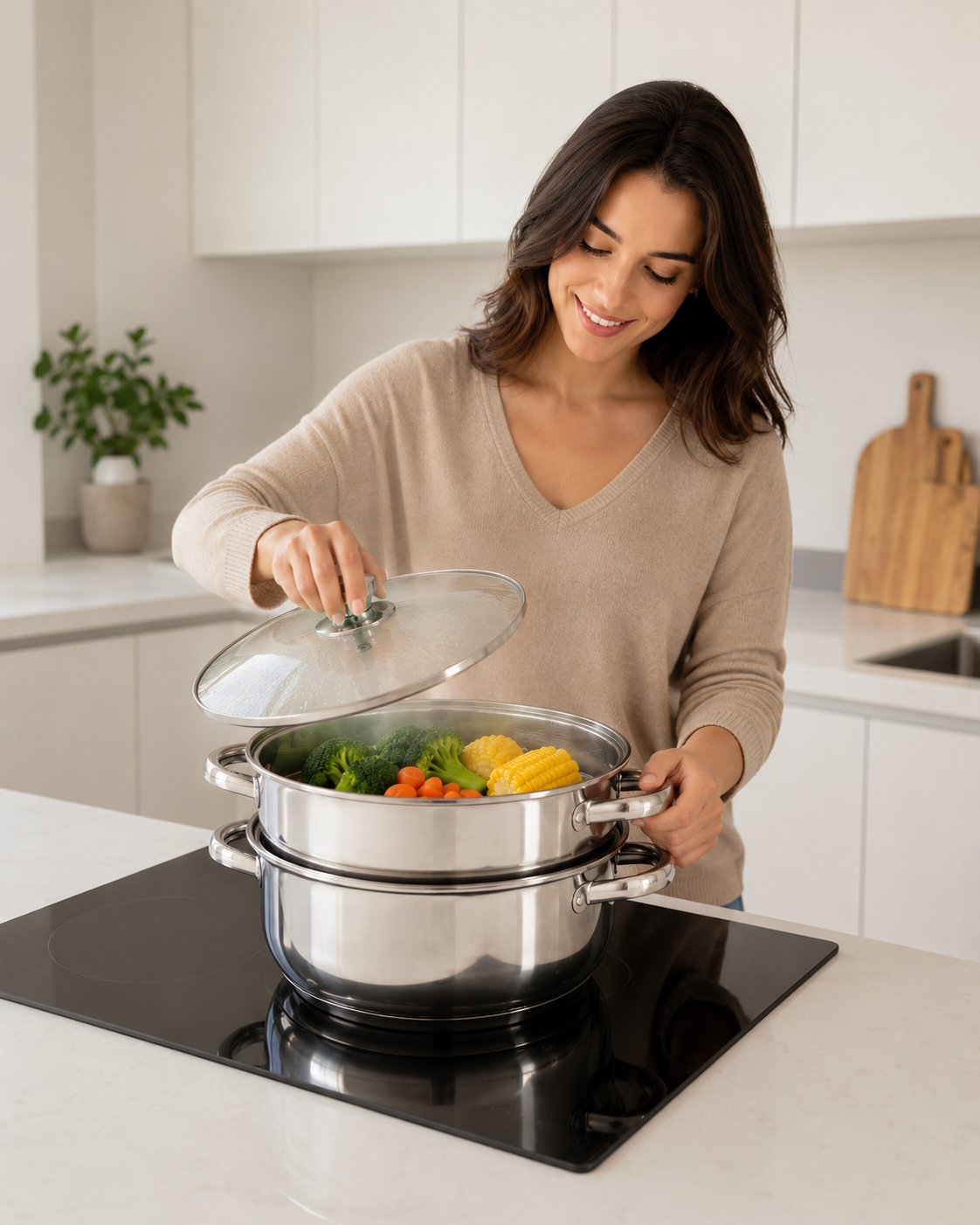 🍲 VAPORCHEF PRO™ - OLLA VAPORERA DE ACERO INOXIDABLE