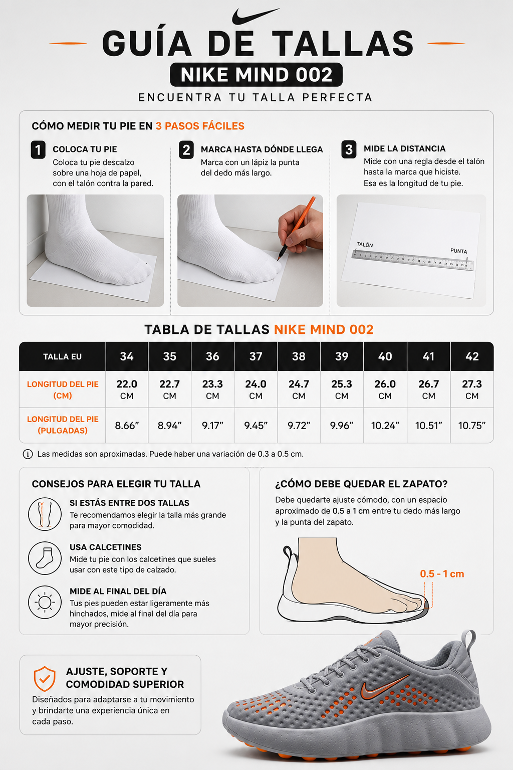 NIKE MIND 002™ – TECNOLOGÍA SENSORIAL QUE TRANSFORMA CADA PASO