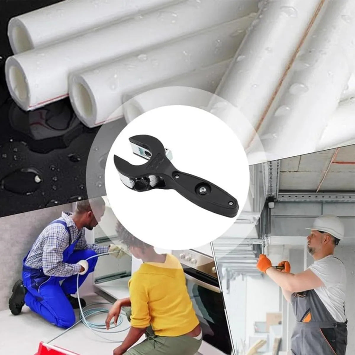 ⚙️ FlexiCut™ Pro – Cortatubos Compacto 2 en 1 con Sistema de Trinquete