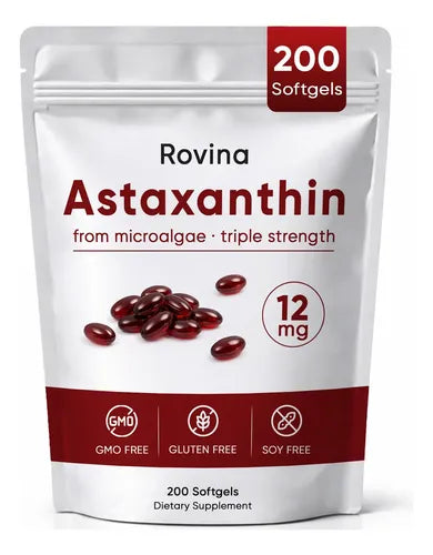 ASTAXANTINA 12mg ANTIOXIDANTE | MICROALGAS | BIENESTAR DIARIO