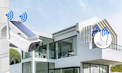 👀Cámara de Seguridad Solar para Exteriores con Visión Nocturna WiFi y Batería Full HD 🔒☀️