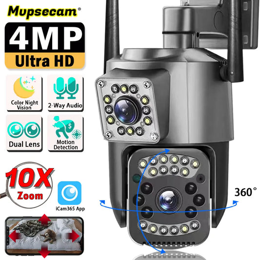📹💥 Cámara de Seguridad Inteligente Doble Lente con IA|¡Protección Total 24/7 en Alta Definición!