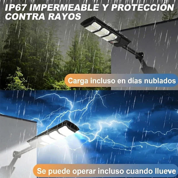 ☀️LÁMPARA LED SOLAR 200W CON SENSOR DE MOVIMIENTO|ENVIO GRATIS⚡