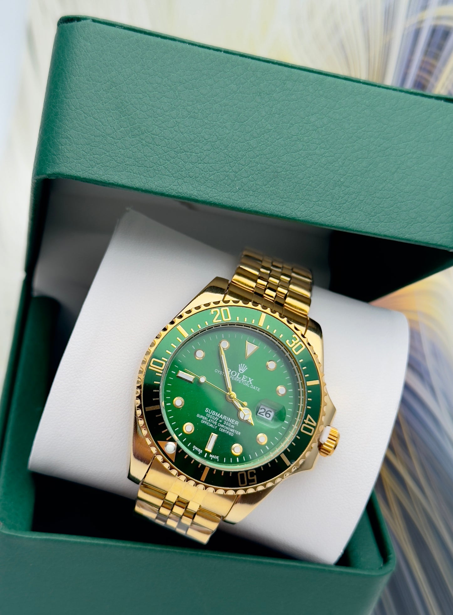 Rolex Submariner Pulso Trenzado|Elegancia y Sofisticación⭐⭐⭐⭐⭐
