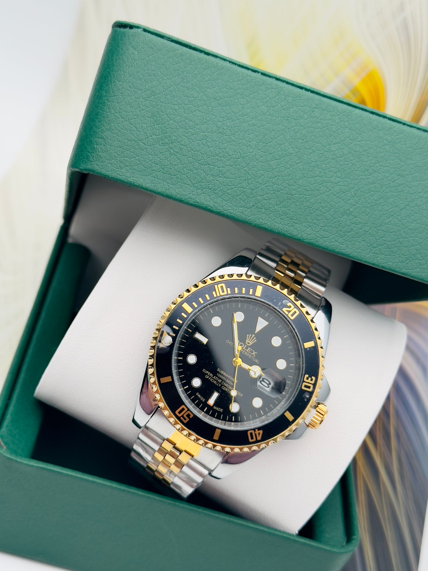 Rolex Submariner Pulso Trenzado|Elegancia y Sofisticación⭐⭐⭐⭐⭐
