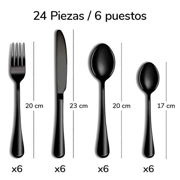 ✨ Set de Cubiertos Luxury x24 – Elegancia y Estilo en Cada Comida 🍽💎