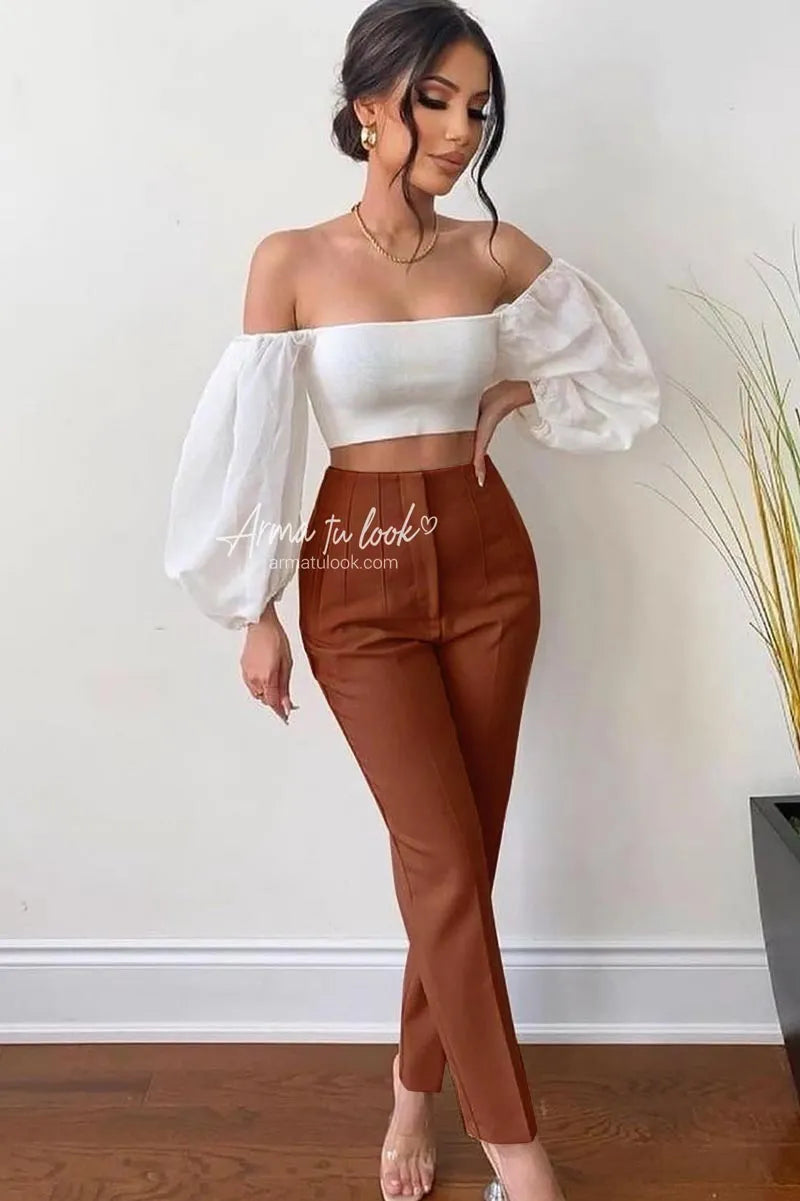 👖Pantalón Eva con Pinzas|Moldea, Realza y Estiliza tu Figura✨