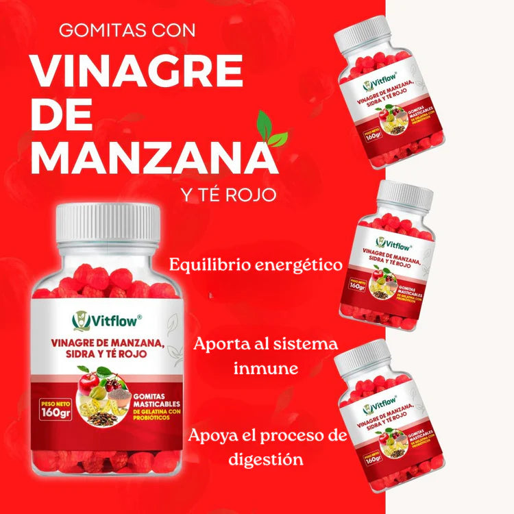 🍎 GOMITAS VITFLOW | Control de Peso, Energía y Bienestar Natural 🌿