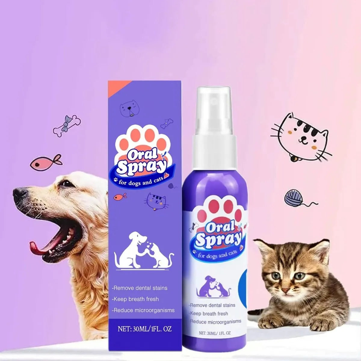 SPRAY DENTAL PARA MASCOTAS