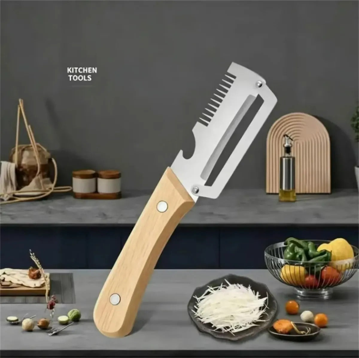 CUTPRO 3CR13™ | CUCHILLO PELADOR MULTIFUNCIÓN
